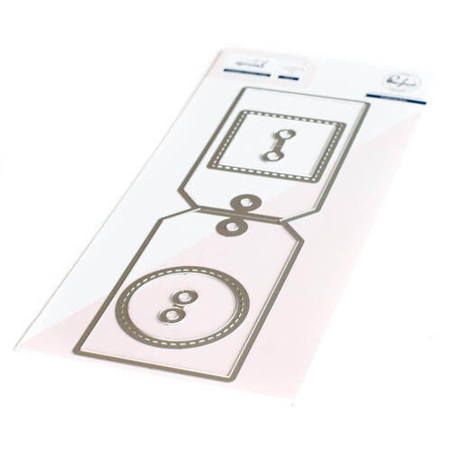 Pinkfresh Studio Essentials Dies - Foldable Shaker Tags PF079ES