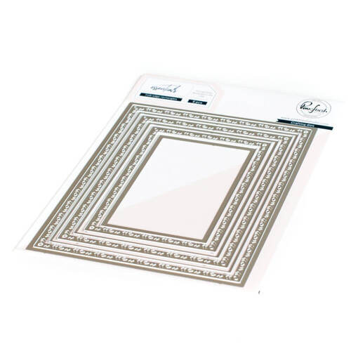 Pinkfresh Studio Essentials Dies - Folk Edge Rectangles PF082ES