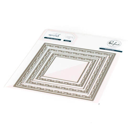 Pinkfresh Studio Essentials Dies - Folk Edge Squares PF083ES