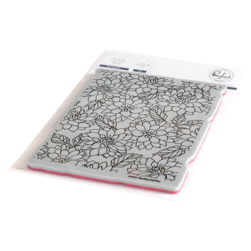 Pinkfresh Studio Rubber Background Stamps A2 - Darling Dahlias PF135421
