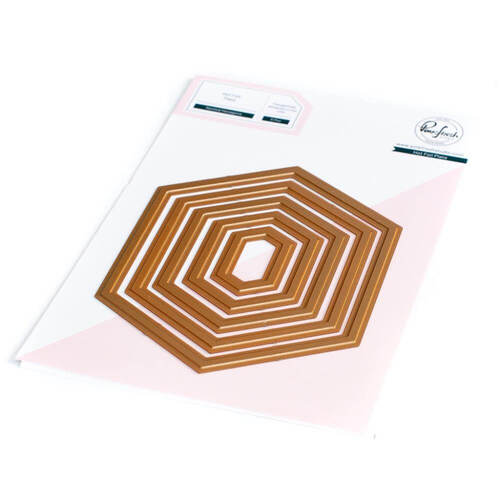 Pinkfresh Studio Hot Foil Plate - Nested Hexagons PF148222