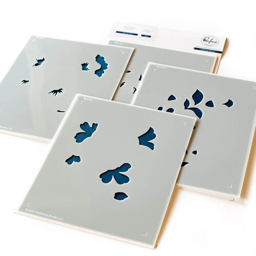 Pinkfresh Studio Stencil - Folk Floral Stem 160622