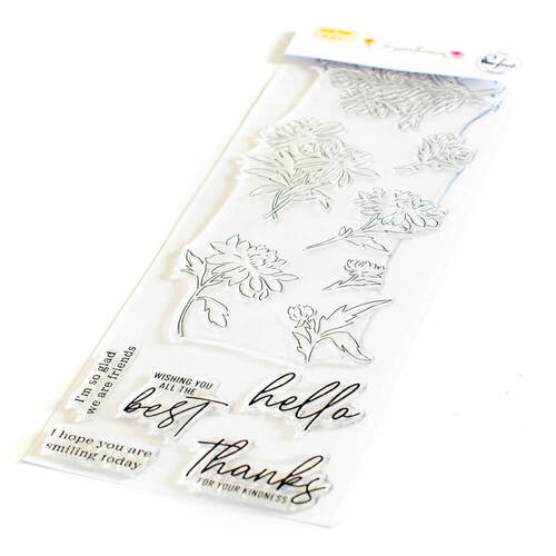Pinkfresh Studio Clear Stamps - Chrysanthemum 173222