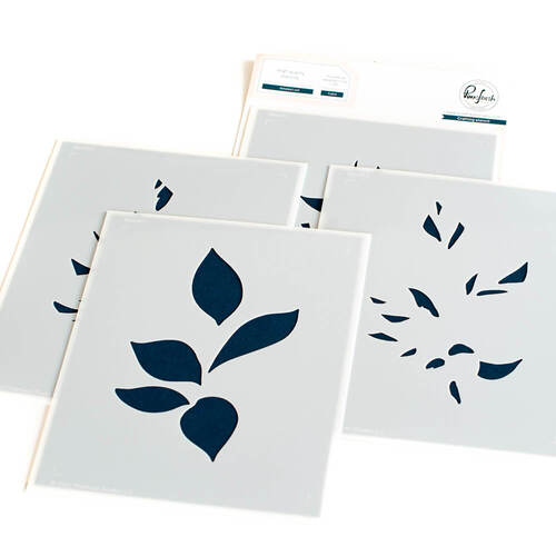 Pinkfresh Studio Stencil - Detailed Leaf 183222