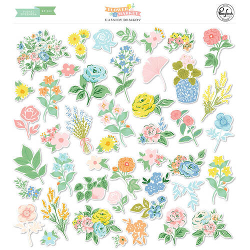 Pinkfresh Studio - Flower Market Collection - Floral Ephemera 185823