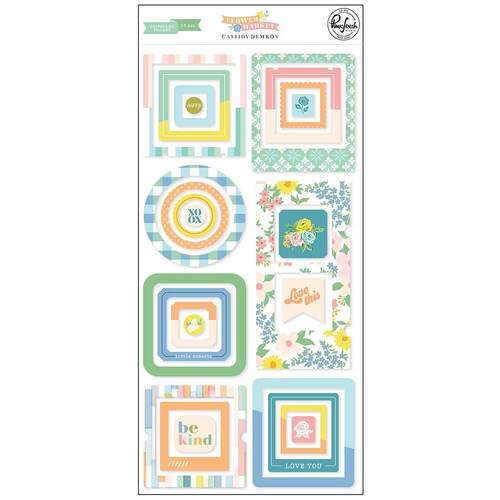 Pinkfresh Studio - Flower Market Collection - Chipboard Frames 186323