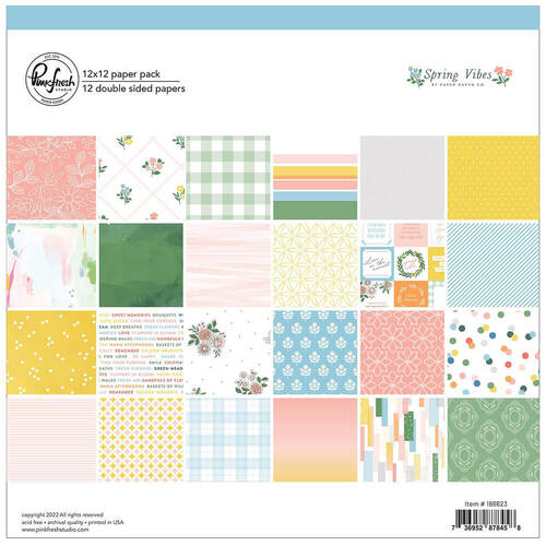 Pinkfresh Studio Paper Pack 12 x 12 - Spring Vibes 186623