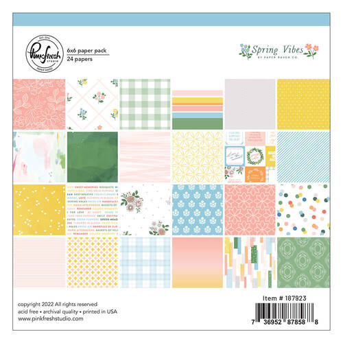 Pinkfresh Studio Paper Pack 6 x 6 - Spring Vibes 187923