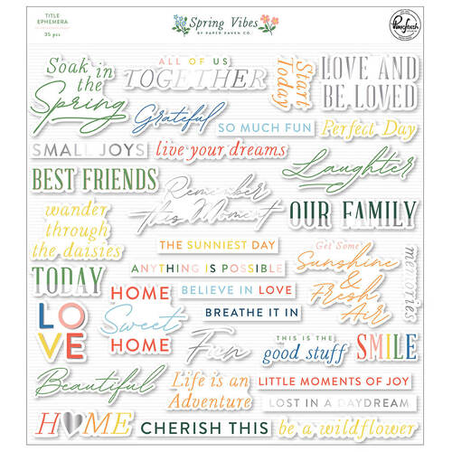 Pinkfresh Studio - Spring Vibes Collection - Title Ephemera 188523