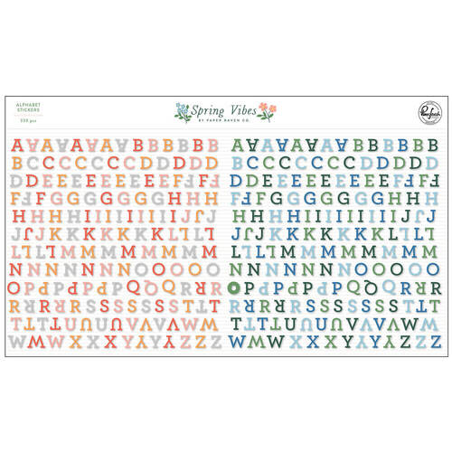 Pinkfresh Studio - Spring Vibes Collection - Mini Alpha Stickers 188823