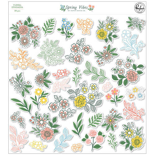 Pinkfresh Studio - Spring Vibes Collection - Floral Ephemera 189023