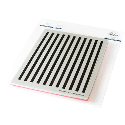 Pinkfresh Studio Rubber Background Stamps A2 - Pop-Out Straight Stripes PFCR1620