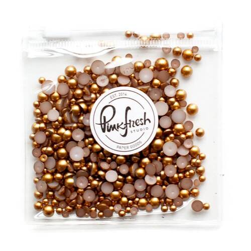 Pinkfresh Metallic Pearls Essentials - Matte Gold PFPEARLS084