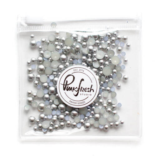 Pinkfresh Metallic Pearls Essentials - Matte Silver PFPEARLS085
