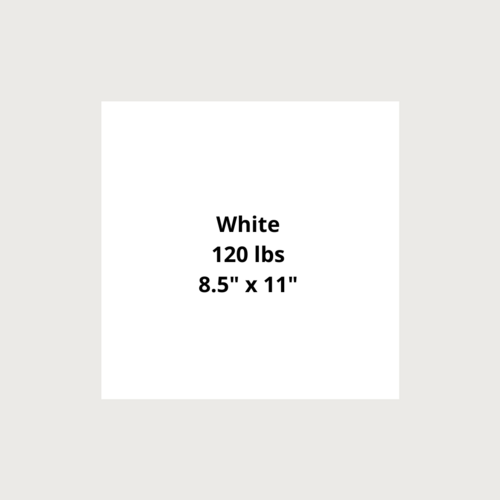 Gina K Designs Cardstock 8.5 X 11 - White - Heavy Weight 120 lbs