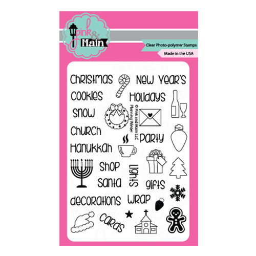 Pink & Main Clear Stamps - Planning Winter PM0128
