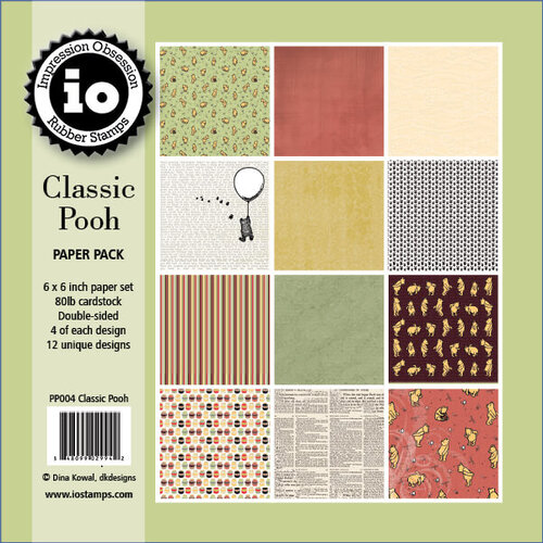Impression Obsession Paper Pack 6 x 6in - Classic Pooh PP004