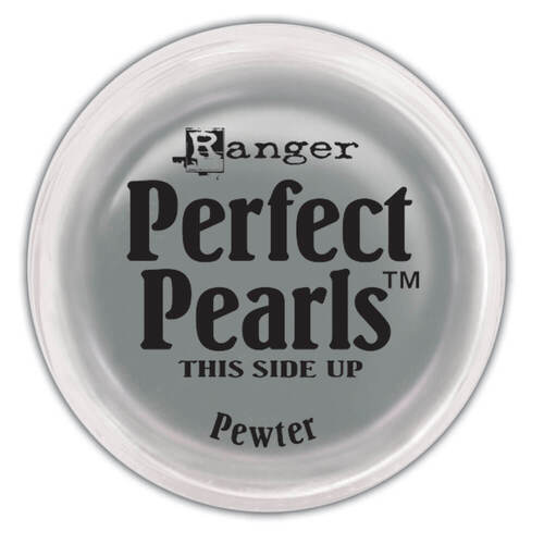 Ranger Perfect Pearls Pigment Powder .25oz - Pewter (Discontinued)