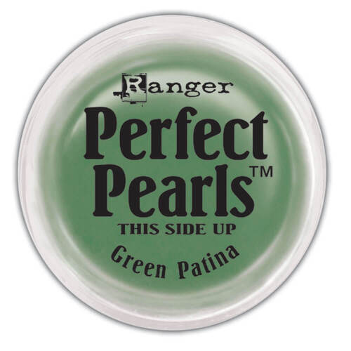 Ranger Perfect Pearls Pigment Powder .25oz - Green Patina