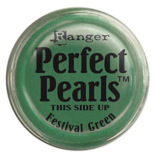 Ranger Perfect Pearls Pigment Powder .25oz - Festival Green (Discontinued)