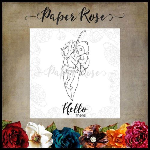 Paper Rose Snugglepot & Cuddlepie Clear Stamp - Hanging On 17313