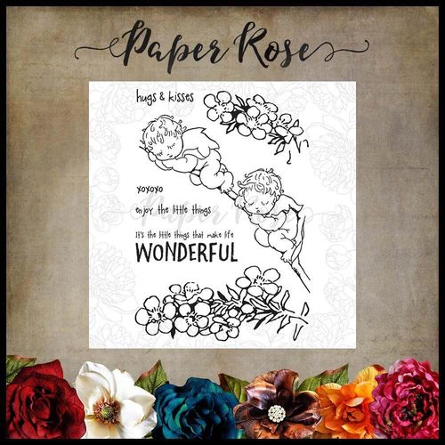 Paper Rose Snugglepot & Cuddlepie Clear Stamp - Little Things 17535