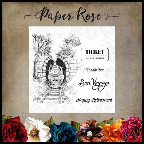 Paper Rose Clear Stamp - Through the Tunnel 17595
