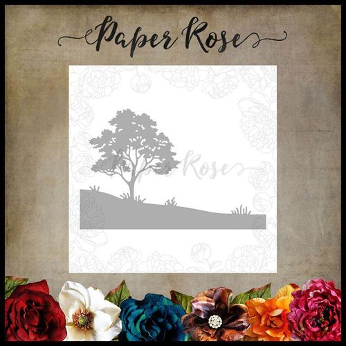 Paper Rose Dies - Gum Tree Landscape 17667
