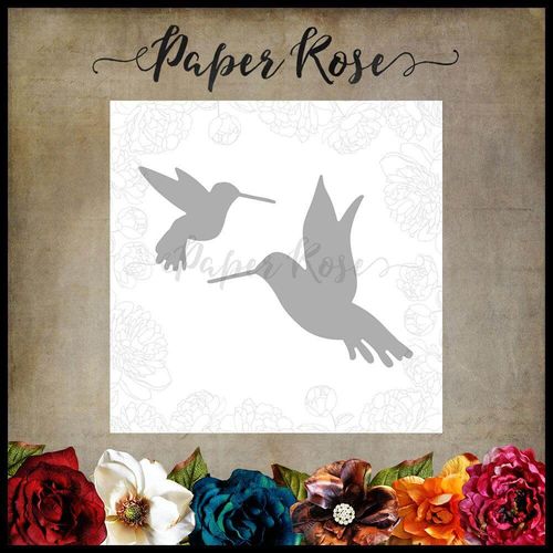Paper Rose Dies - Hummingbirds Birds 17745