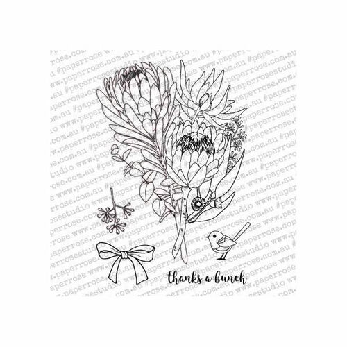 Paper Rose Clear Stamp - Thanks a Bunch 18075