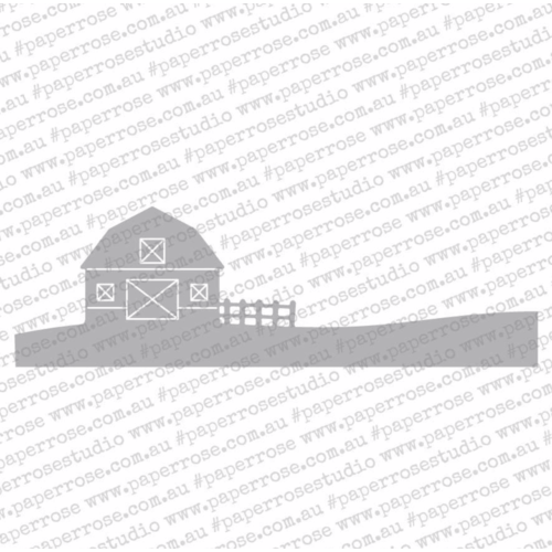 Paper Rose Dies - Farm Border 2 Barn 18789
