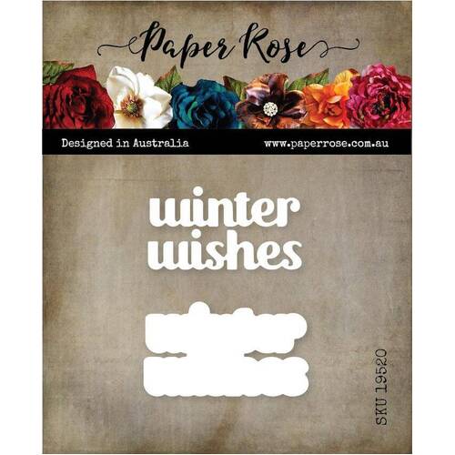 Paper Rose Dies - Winter Wishes Chunky 19520