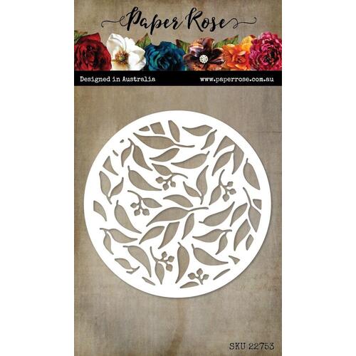 Paper Rose Dies - Gum Leaf Circle Coverplate 22753