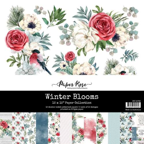 Paper Rose 12x12 Paper Collection - Winter Blooms 22798