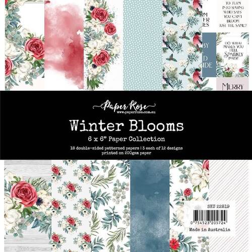 Paper Rose 6x6 Paper Collection - Winter Blooms 22819