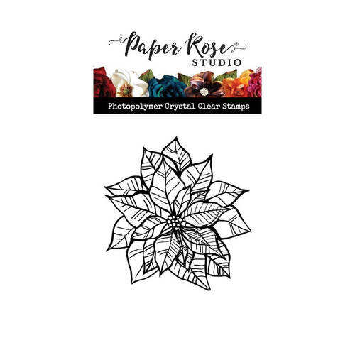 Paper Rose Clear Stamp - Sketchy Poinsettia 23827