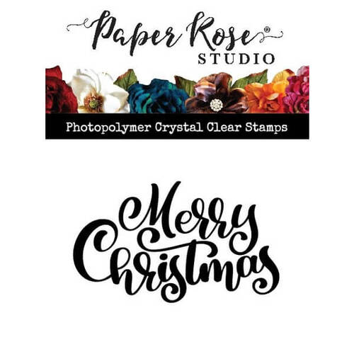 Paper Rose Clear Stamp - Merry Christmas Bold Script 23875