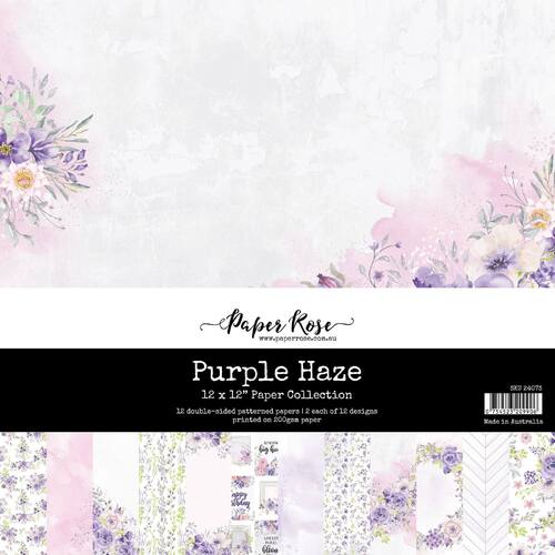 Paper Rose 12x12 Paper Collection - Purple Haze 24073