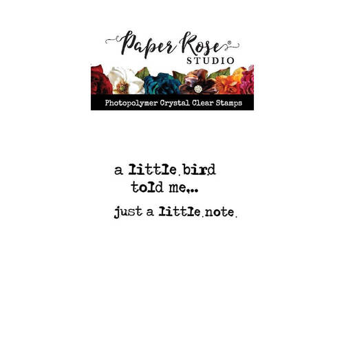 Paper Rose Clear Stamp - A Little Bird Told Me 24247