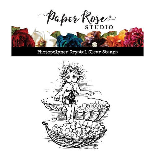 Paper Rose Clear Stamp - May Gibbs Obelia - Collecting Pearls 24484