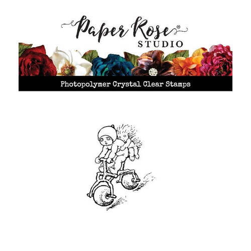 Paper Rose Clear Stamp - Snugglepot and Cuddlepie - Bike 24514