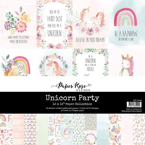 Paper Rose 12x12 Paper Collection - Unicorn Party 24568