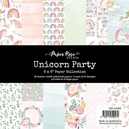 Paper Rose 6x6 Paper Collection - Unicorn Party 24589