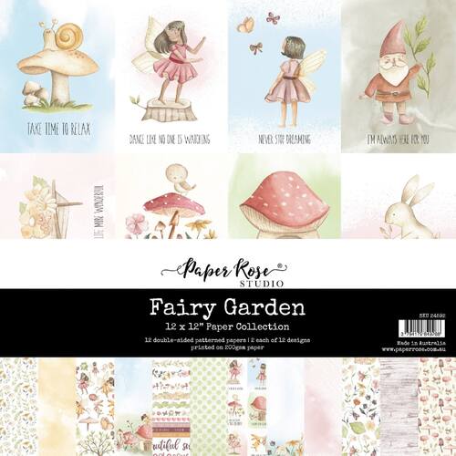 Paper Rose 12x12 Paper Collection - Fairy Garden 24592