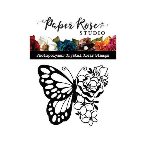 Paper Rose Clear Stamp - Helena Floral Butterfly 24646