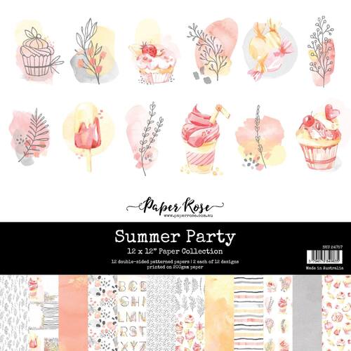 Paper Rose 12x12 Paper Collection - Summer Party 24757
