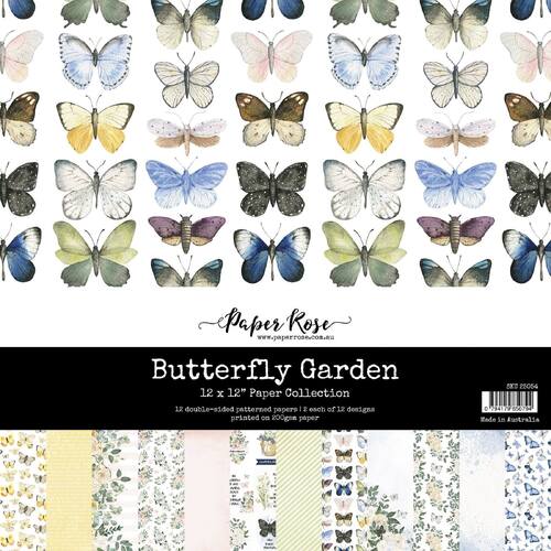 Paper Rose 12x12 Paper Collection - Butterfly Garden 25054
