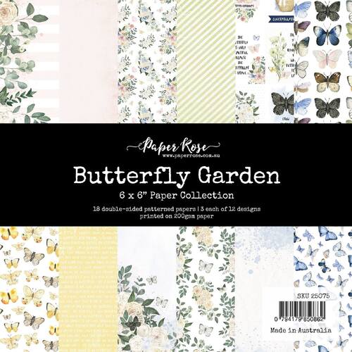 Paper Rose 6x6 Paper Collection - Butterfly Garden 25075