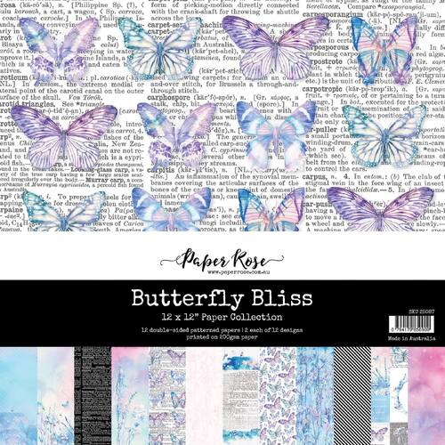 Paper Rose 12x12 Paper Collection - Butterfly Bliss 25087