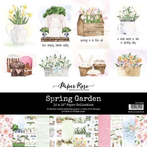 Paper Rose 12x12 Paper Collection - Spring Garden 25288